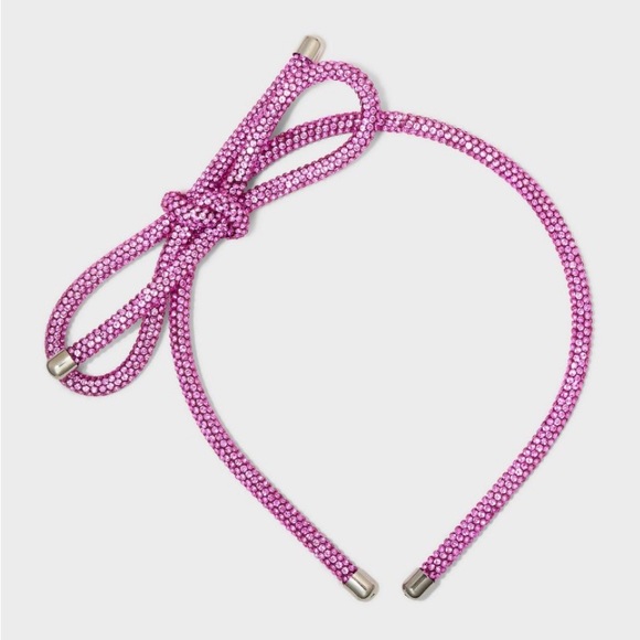 a new day Accessories - Pink Rhinestone Bow Headband A New Day NWT